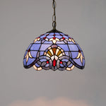 Lampe suspendue Art Nouveau verre coloré floral chambre cuisine restaurant