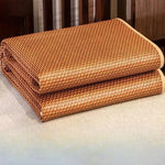 coussin lit marron clair tissé motifs géométriques moderne 150x200cm 180x200cm 200x220cm