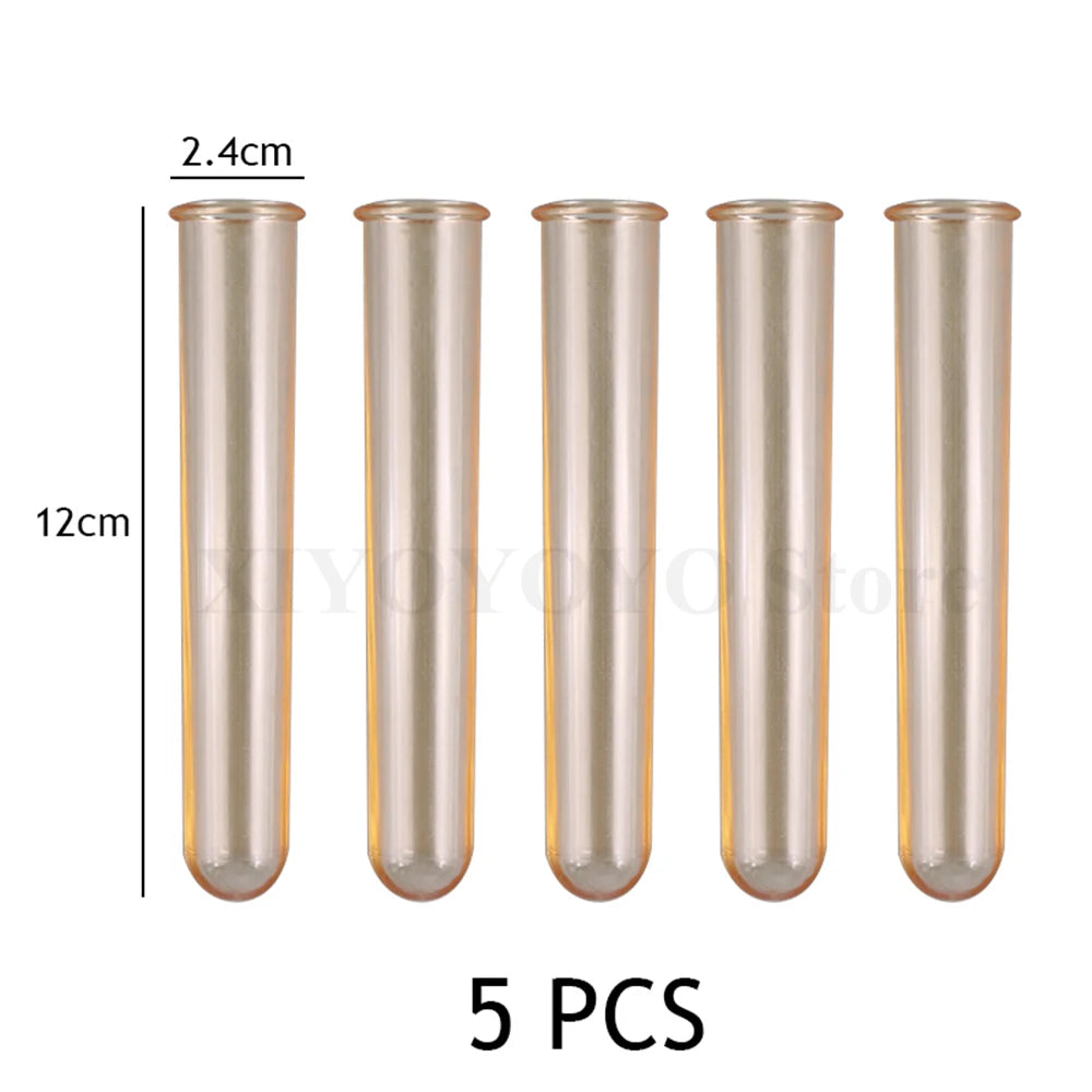 vases tubes essai transparent blanc bleu violet orange decoration maison hydroponie plantes fabrication minimaliste