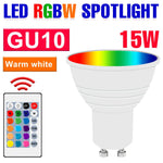 ampoule led e27 gu10 e14 mr16 rgb blanc transparent moderne télécommande 24touches