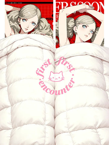 coussin corps anime fille cheveux blonds yeux bleus grande taille lit adulte