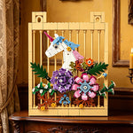 décoration murale cadre lego floral licorne colibri papillons fleurs animaux nature suspendu chambre enfants