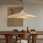 suspension led moderne beige fer câble noir lumière neutre chambre salon