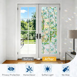 film fenêtre adhésif feuilles vertes moderne décoration protection uv isolation thermique explosion transparent vert