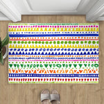 tapis géométrique multicolore moderne bohème antidérapant 30x50cm 40x60cm 50x80cm salon