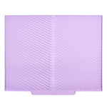 tapis drainage silicone gris rayures diagonales moderne respectueux environnement pliable