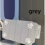 tapis absorbant animaux compagnie imperméable antidérapant gris blanc rayures empreintes pattes moderne clips