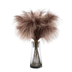 bouquet plumes artificielles gris rose beige bleu naturel rustique intérieur 75cm decoration fete mariage