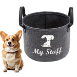 panier rangement jouets chien couverture peluche snacks animaux organisation blanche motifs