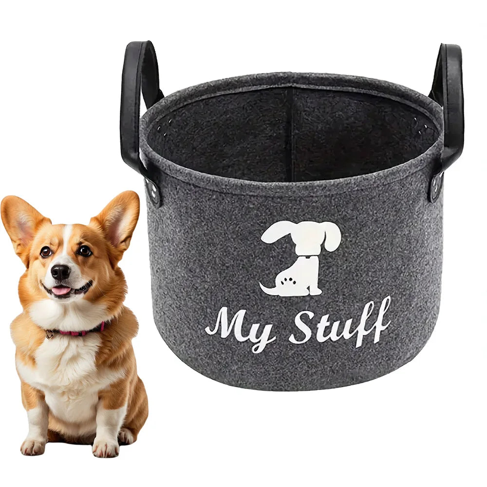panier rangement jouets chien couverture peluche snacks animaux organisation blanche motifs
