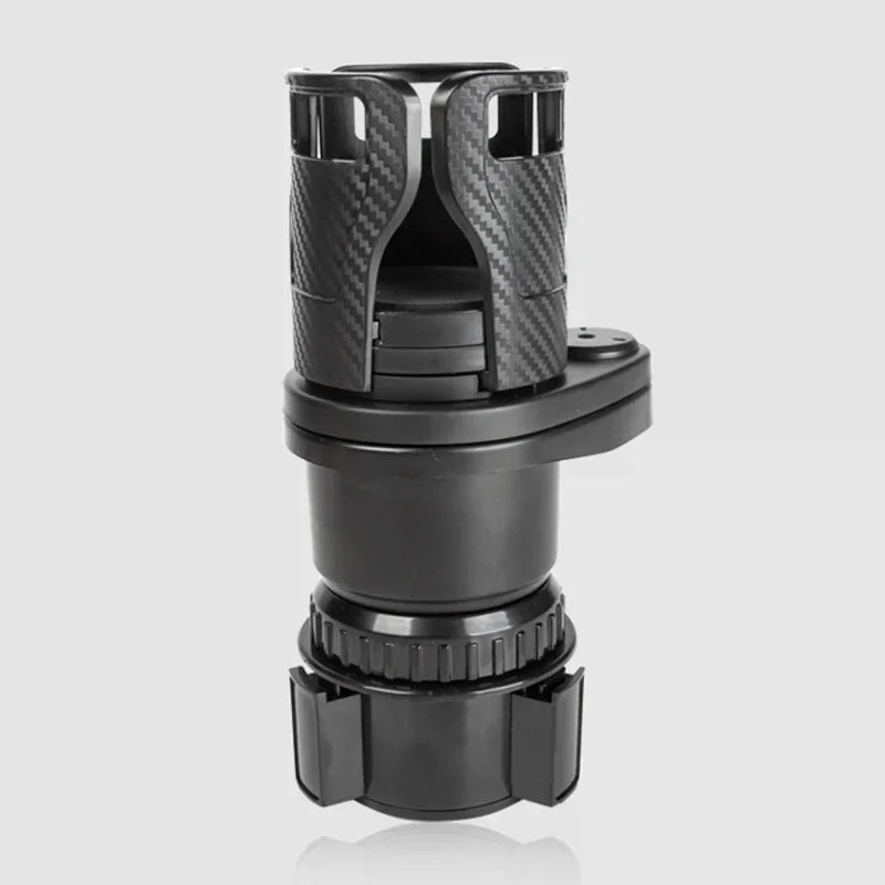 porte gobelets auto extensibles noir fibre carbone moderne utilitaire fixations vis