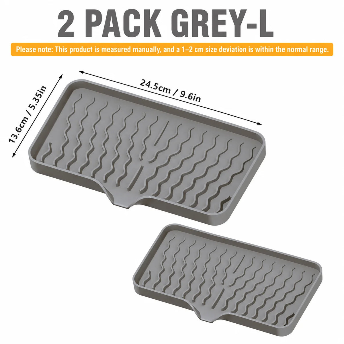 set plateaux savon silicone gris vert rayures modernes pratique auto drainants