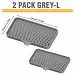 set plateaux savon silicone gris vert rayures modernes pratique auto drainants