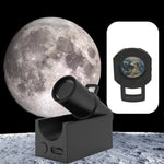 projecteur mural veilleuse lune terre led noir moderne chambre ambiance