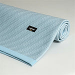 matelas rafraîchissant bleu rayures diagonales tissu pe anti bactéries air perméable lit simple double