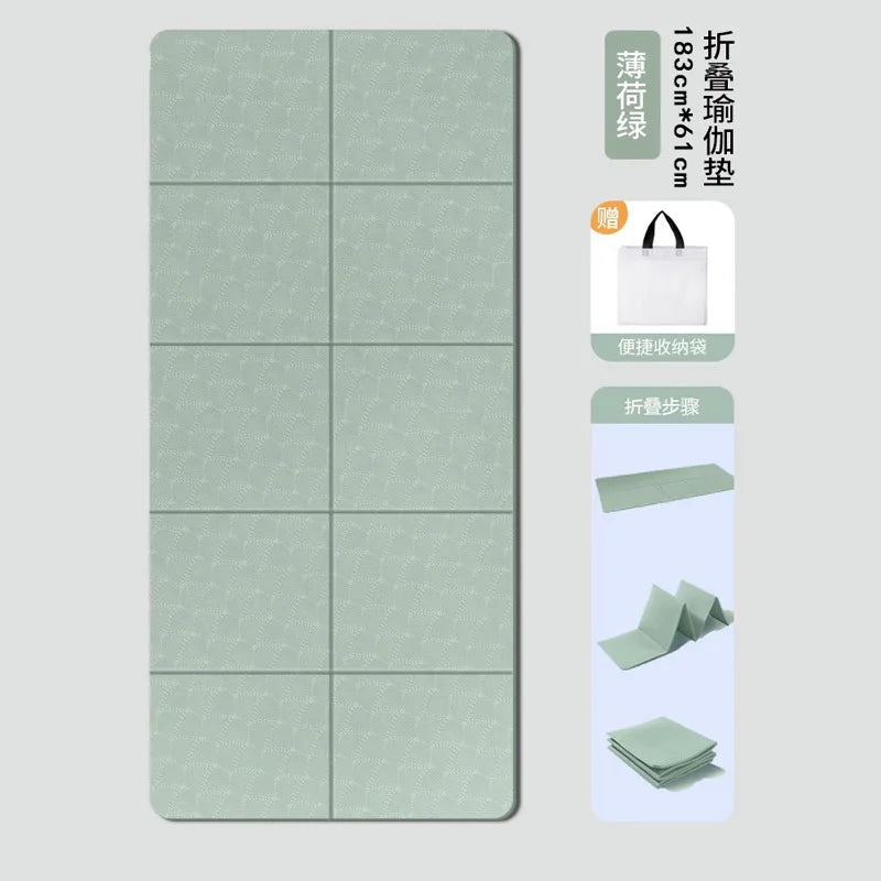 tapis yoga pliable rose corail motif géométrique moderne 80cm 183cm tpe FITNESS yoga maison