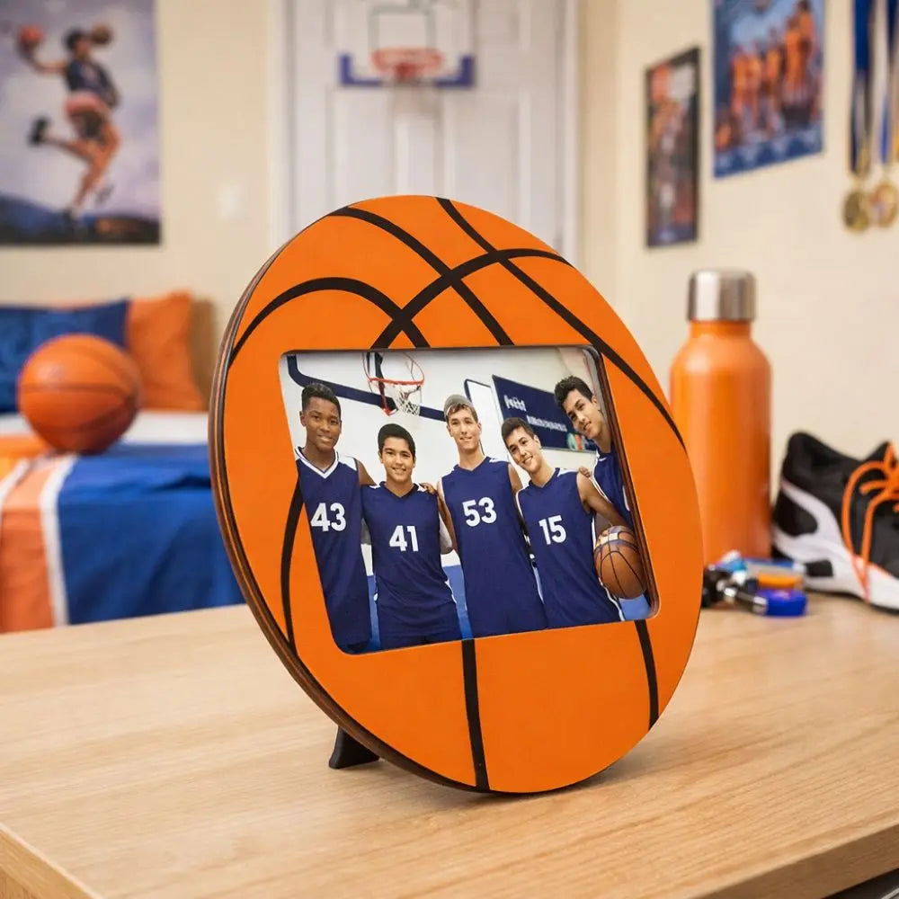 cadre photo sportif ballon football volley basket rugby noir blanc orange marron bleu vert