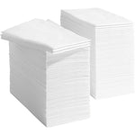 serviettes papier blancs modernes 100 pièces texture légèrement rugueuse dimension 43x30cm salle bain événements