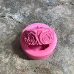 moule silicone rose décorative savon bougie gâteau artisanal floral circulaire reliefs
