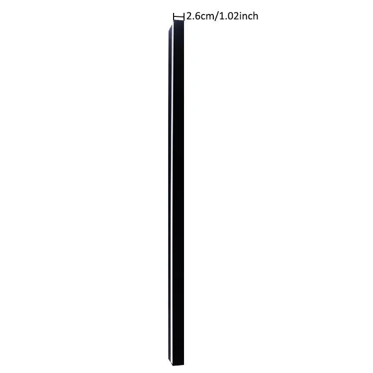 applique murale led moderne noire ip65 résistante eclairage extérieur contemporain 85265v 55cm 100cm