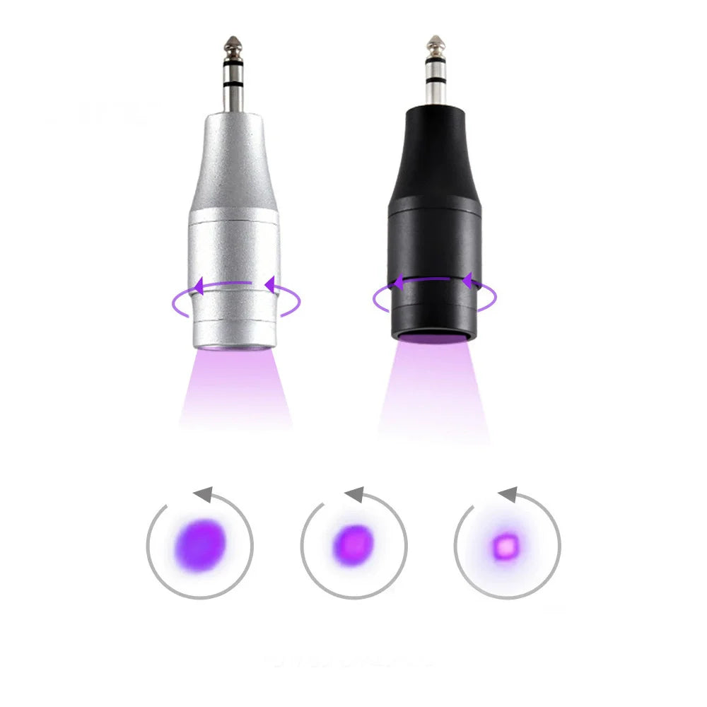 lampe led uv extension cils 5w 10w argent noir moderne minimaliste