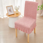 housse chaise moderne fleur imprimée rose vert beige bleu gris polyester extérieure accueil