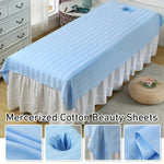 drap lit élastique table massage trou visage coton salon beauté
