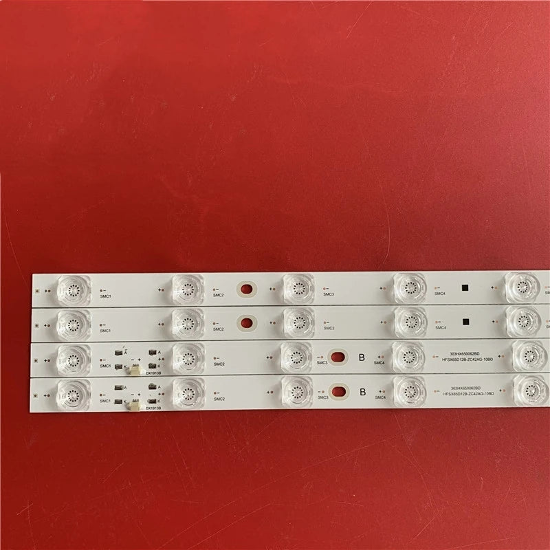 bande led blanc moderne connecteurs boutons étiquettes pièces téléviseur compatible