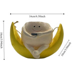 pots fleurs suspendus résine visage souriant chaise bascule balançoire tasse blanc personnaliséextérieurintérieur