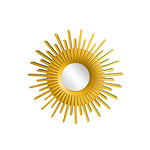 miroirs décoratifs solaires or rayonnants différents motifs cadre doré opaques vintage soleil