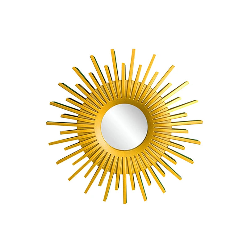 miroirs décoratifs solaires or rayonnants différents motifs cadre doré opaques vintage soleil