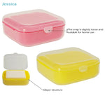 boîte savon portable moderne verte jaune rose blanche grille drainage snap