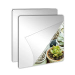miroir adhésif moderne carré blanc 3d acrylique décoration mur papier adhésif guide