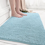 tapis bain moderne boules relief bleu marine gris clair bleu pastel rose pâle absorbant
