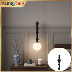lampe suspendue moderne noire blanche texture mat pendentif chambre salon éclairage led facile