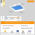 lampe led moderne bleu transparente aluminium salle bain chambre cuisine