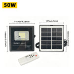 lampe solaire 50w 100w 200w 300w 500w ip67 panneau solaire led noire moderne
