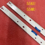 bande led rétro éclairage blanc aluminium moderne fixations invisibles connecteurs bleus réutilisable sans fil