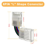 connecteur led shape transparent moderne clips câbles colorés instructions 4pin 3pin
