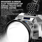 laser gun argent noir led moderne rechargeable display panel usb port