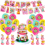 Collection complète de décoration fête princesse avec ballons et accessoires
