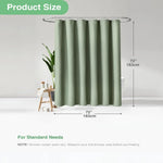 rideau douche vert olive texture points moderne 72x72 crochets polyester