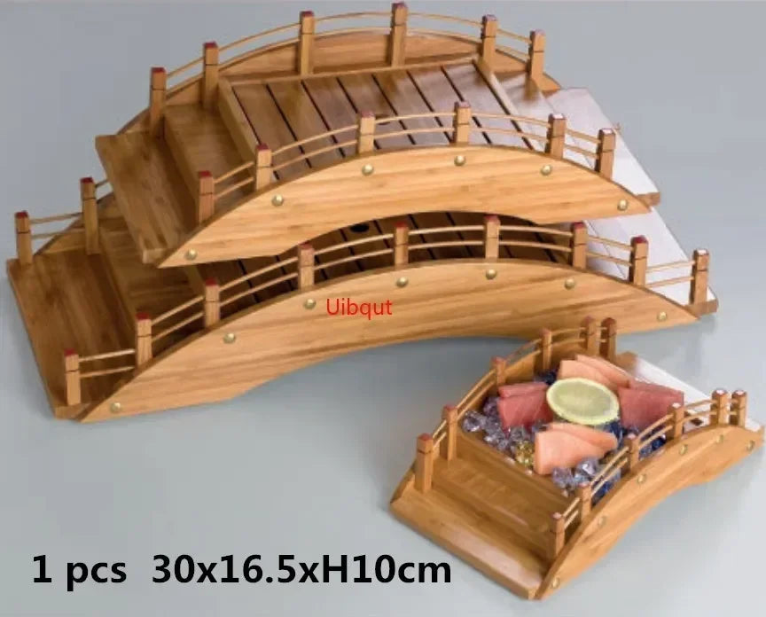 plateau sushi bois moderne bateau sushi assiettes sashimi