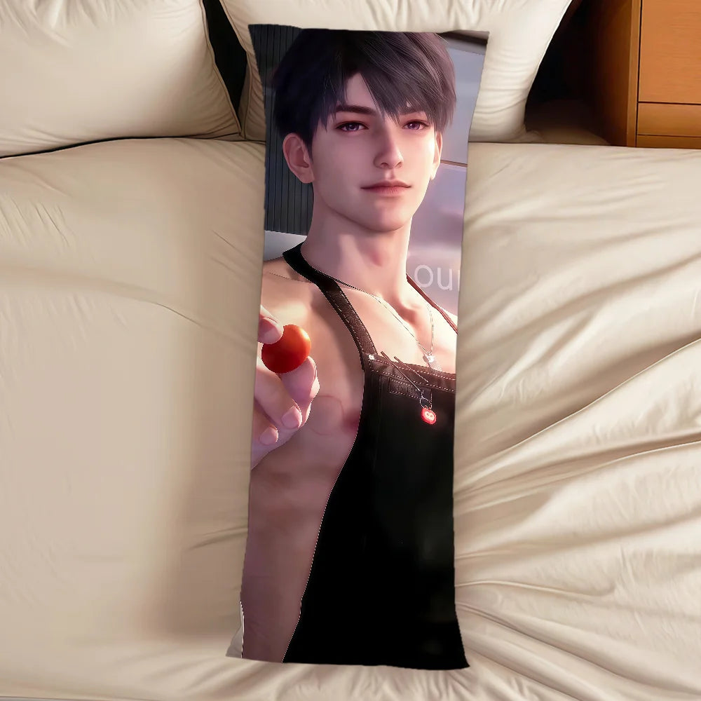 coussin double face imprimé personnage cœur rose moderne noir blanc