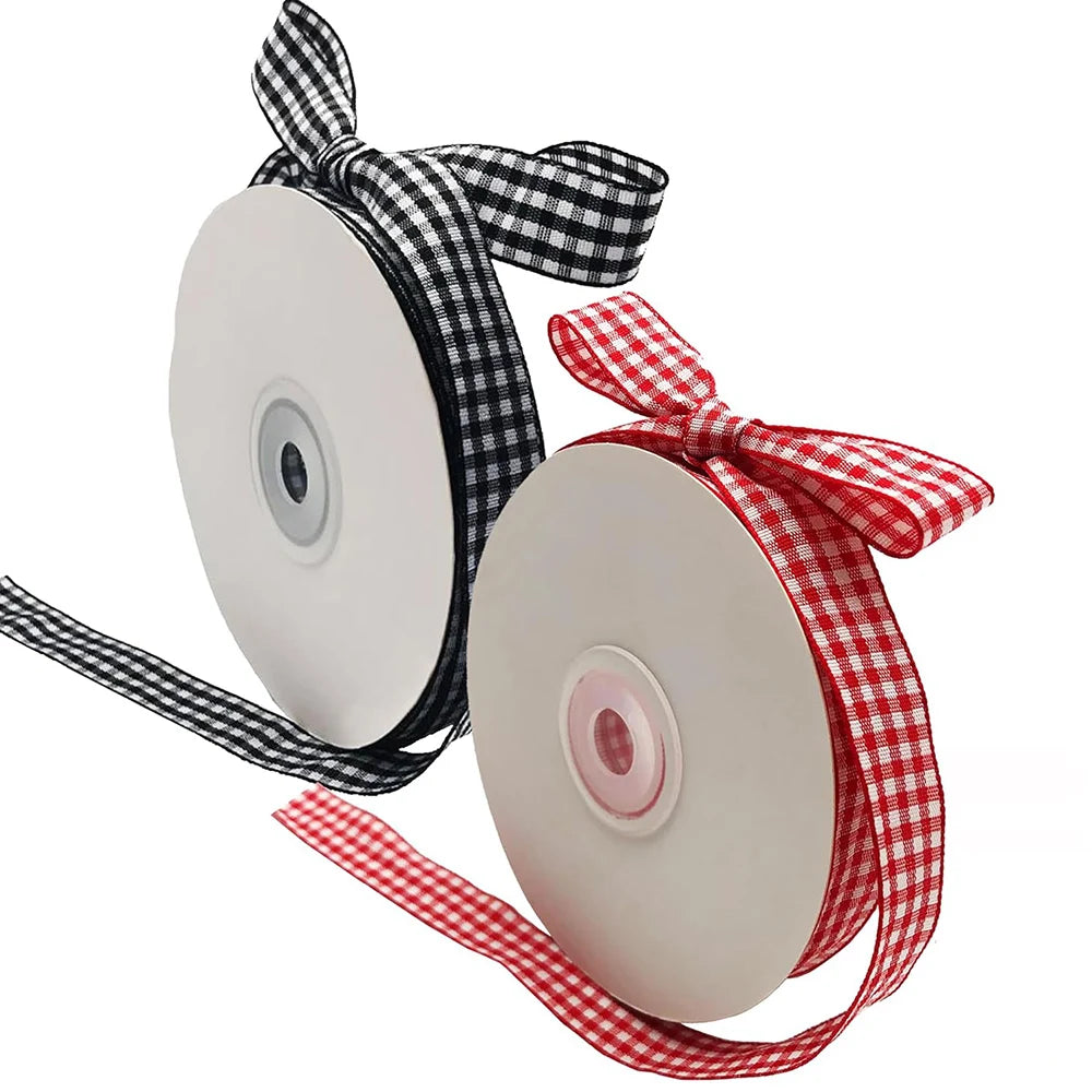 ruban carreaux noir blanc ruban carreaux rouge blanc ruban coton polyester classique 1.5cm opaquet