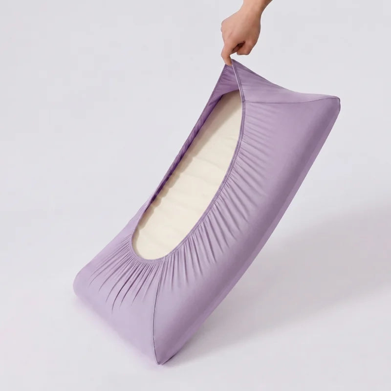 taies d'oreiller violet unies polyester douces modernes lit chambre dormitorium