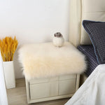 tapis moderne acrylique pelucheux blanc bleu rose décoration intérieure carré salon