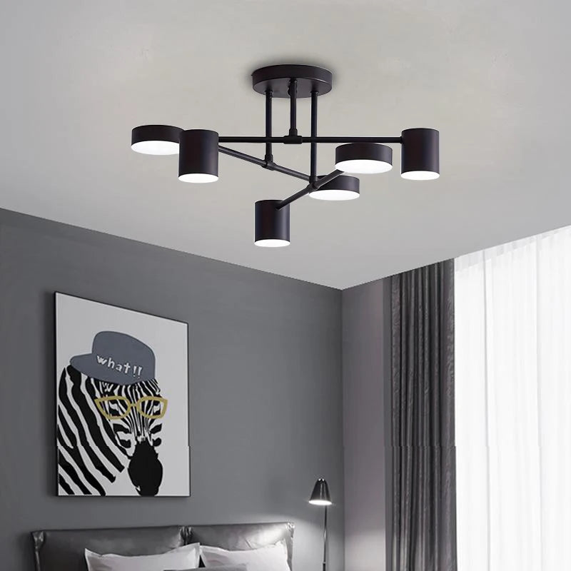lampe suspendue moderne noire éclairage quotidien ampoules led 90 260v toucher interrupteur 56cm 30cm
