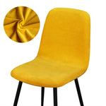 housse chaise velours moderne jaune unie chaise mariage banquet plage