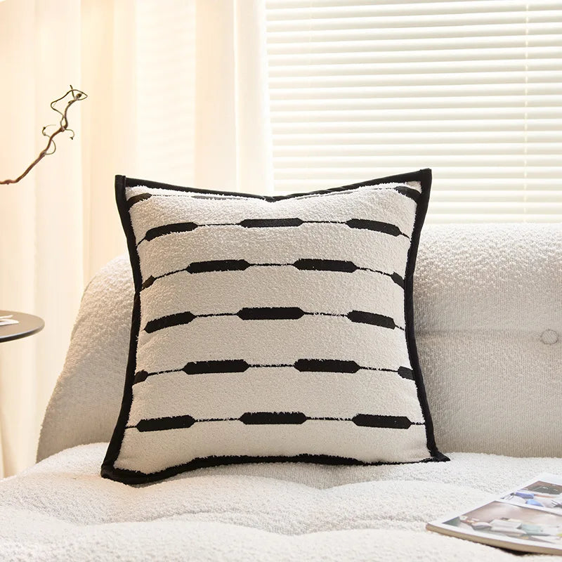 taies d'oreiller géométriques polyester non toxique maison moderne motifs léopard adhésifs respectueux environnement